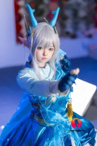 She Doll シリコンヘッド ボディ材質選択可能 アイドルっぽいラブドール 天真爛漫 顎機能追加可 艾琳（COS 瑶） 148cm Dカップ