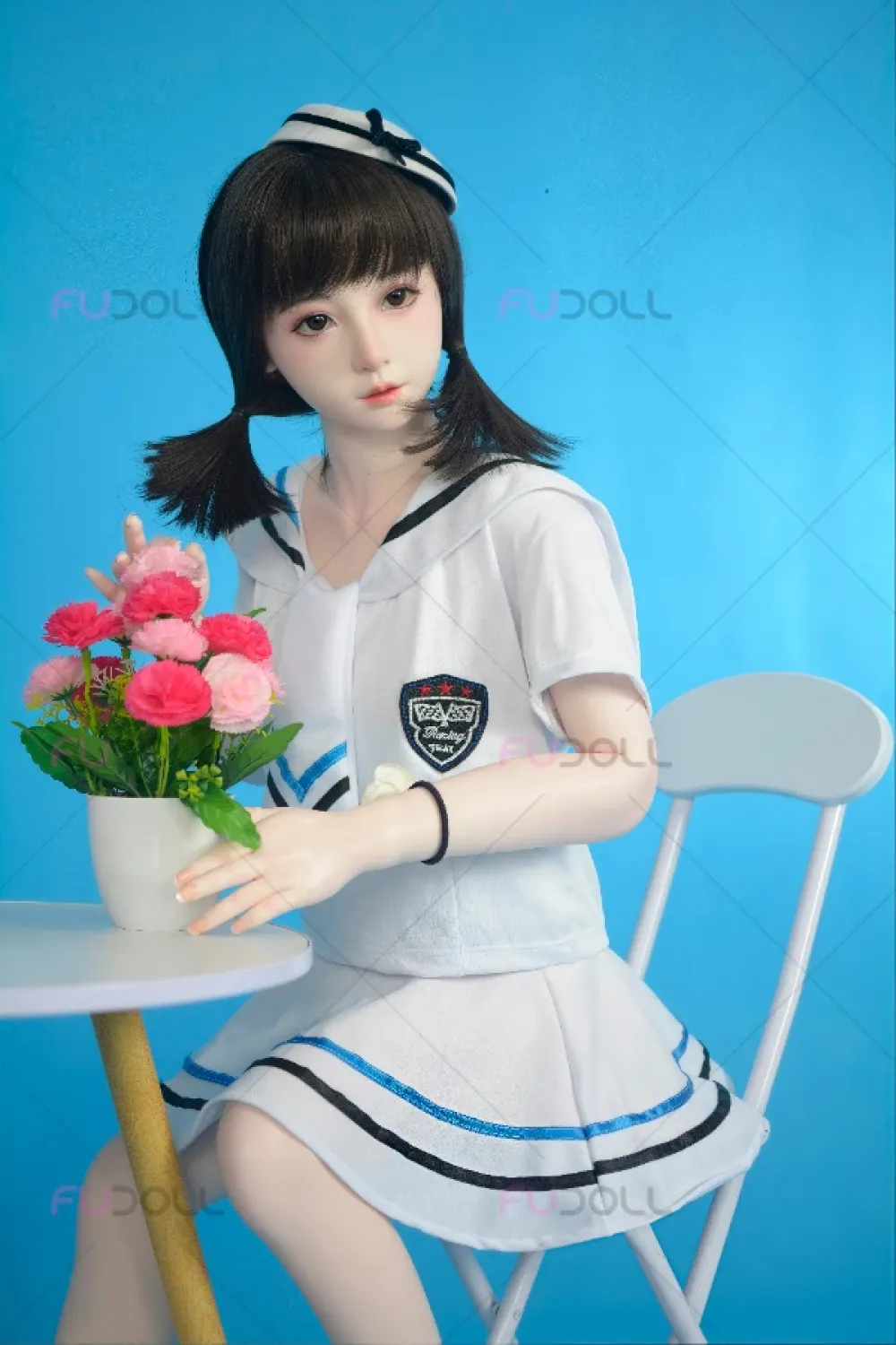 FU Doll シリコンヘッド 萌え系 天真爛漫ラブドール 大人しい 桜桃 135cm AA カップ #YF008
