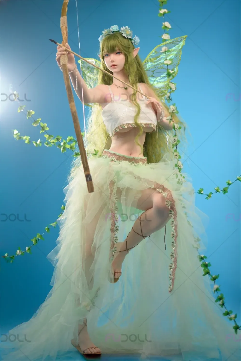 【超柔らかい超軽量ボディ】FU Doll シリコン製 コスプレ系 エルフラブドール 巨乳 エリタ 169cm Hカップ ＃J046