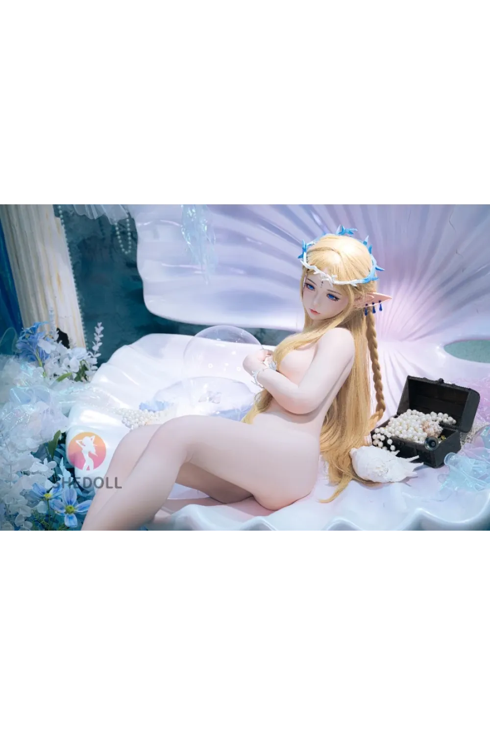 She Doll シリコンヘッド ボディ材質選択可能 コスプレ系 金髪ラブドール 鳴潮 可動式顎が対応可能 艾琳（COSカルテジア） 152cm A カップ