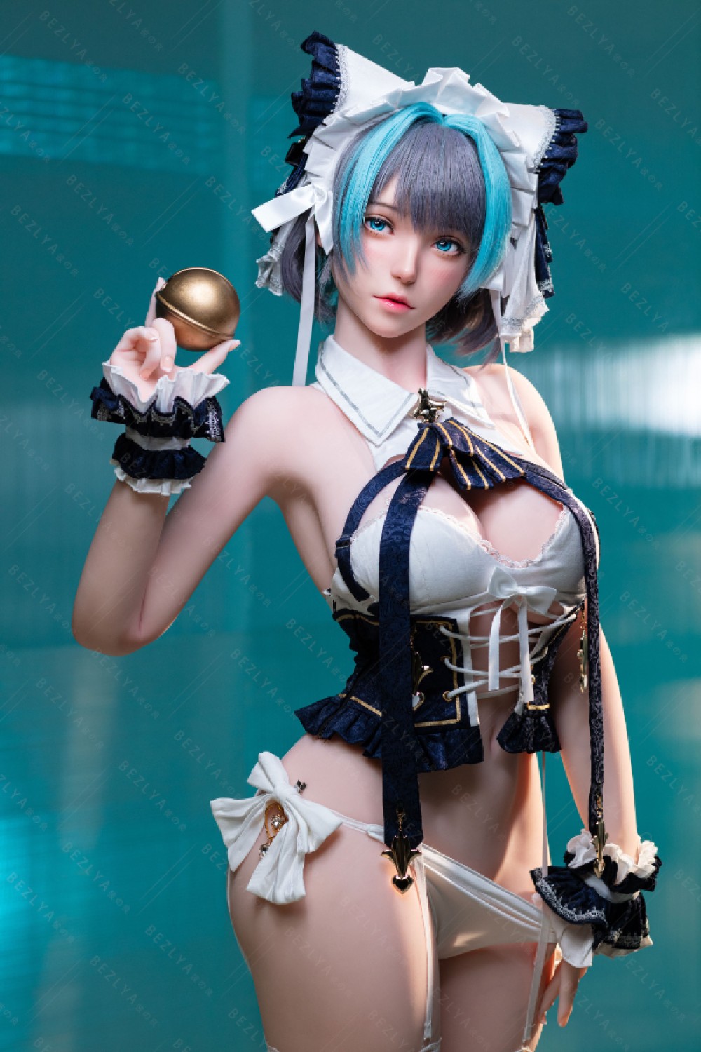 Bezlya doll 2.0 シリコンヘッド 妹系 ポチャリラブドール コスプレ ビオラ（チェシャ） 2番メイク 155cm M