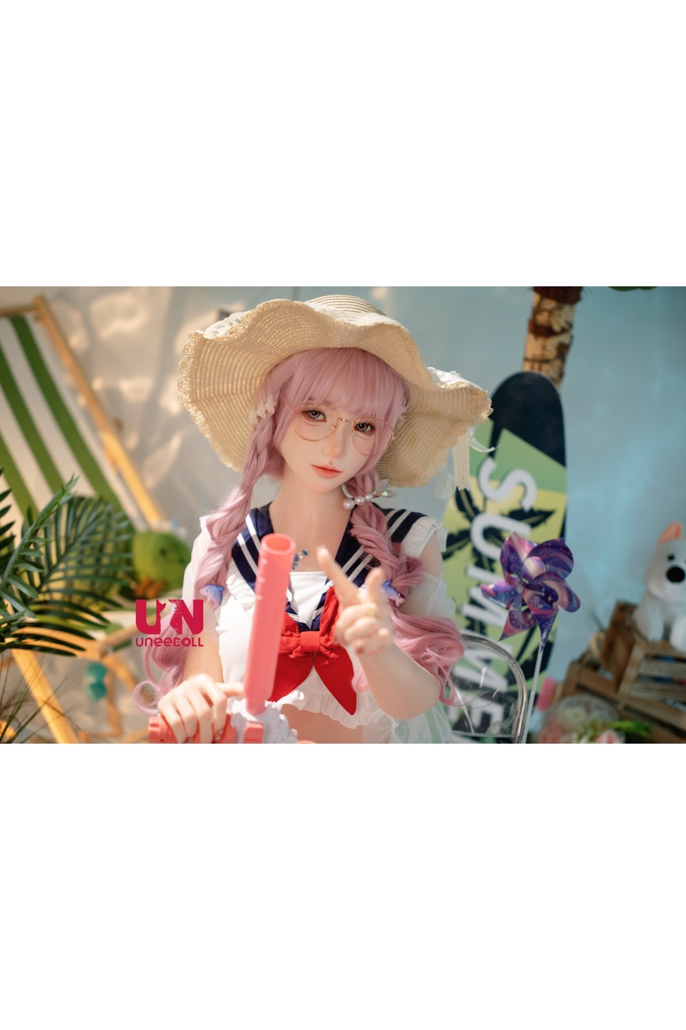 UNEEDOLL 155cm Cカップ 朧月（Longyue）メイク③ 精緻メイク仕様 セーラー風 フルシリコン製ラブドール