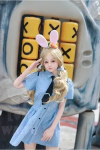 MLW DOLL シリコン製 妹系 金髪ダッチワイフ 兎耳 初香 148cm B カップ #20