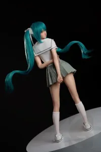 「無料下着セット付属」BC Doll シリコン製 アニメ ミニ 清楚系ラブドール コスプレ 初音ミク 60cm F01A