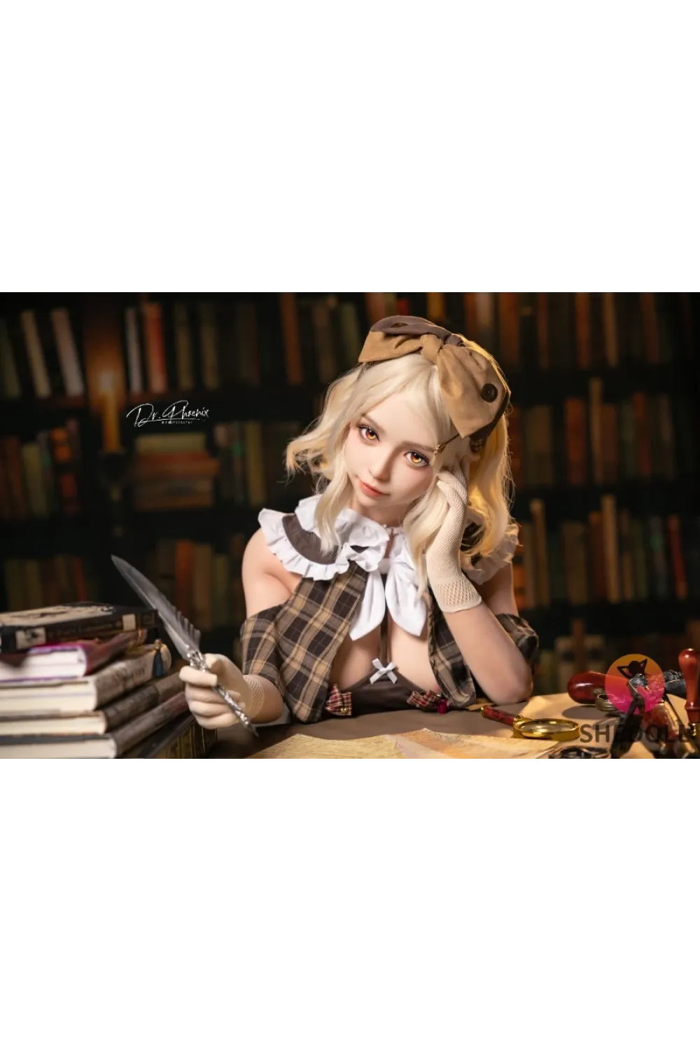She Doll シリコンヘッド ボディ材質選択可能 コスプレ系 探偵ラブドール セクシー 可動式顎が対応可能 珍妮 156cm Eカップ