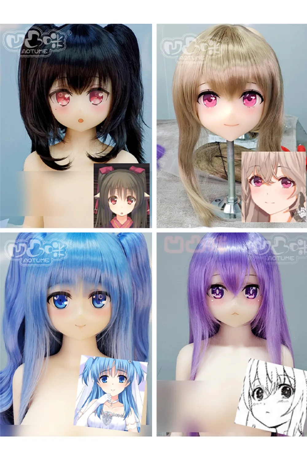 Aotume Doll ヘッドカスタマイズ専用ページ アニメ風