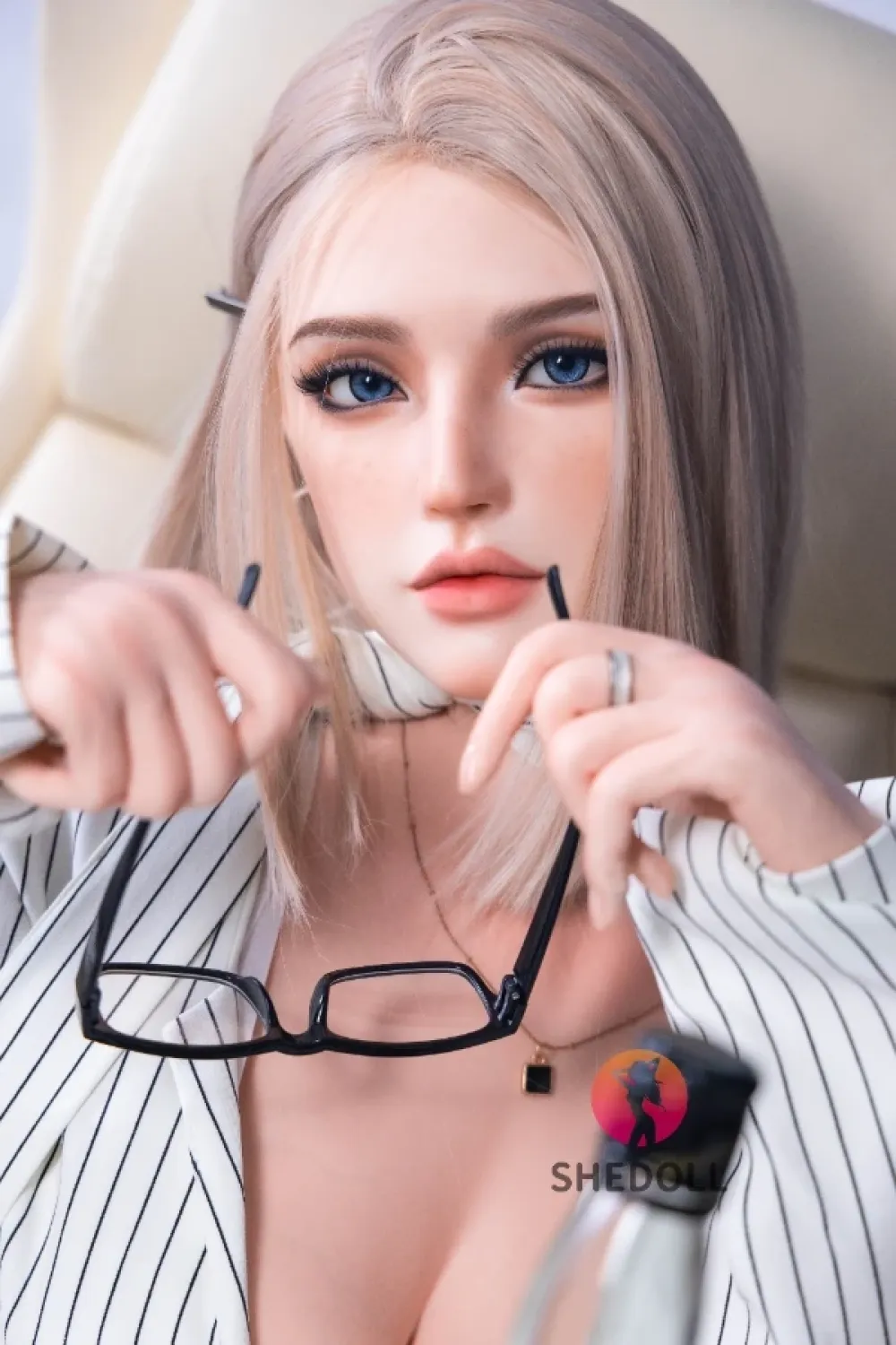 She Doll シリコンヘッド ボディ材質選択可能 OL系 金髪ラブドール 誘惑 可動式顎が対応可能 タリア 168cm D カップ