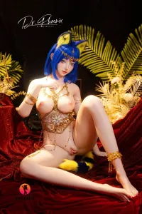 She Doll シリコンヘッド ボディ材質選択可能 コスプレ系 エジプト猫ラブドール セクシー 可動式顎が対応可能 江小棠（COSアンカ） 168cm D カップ