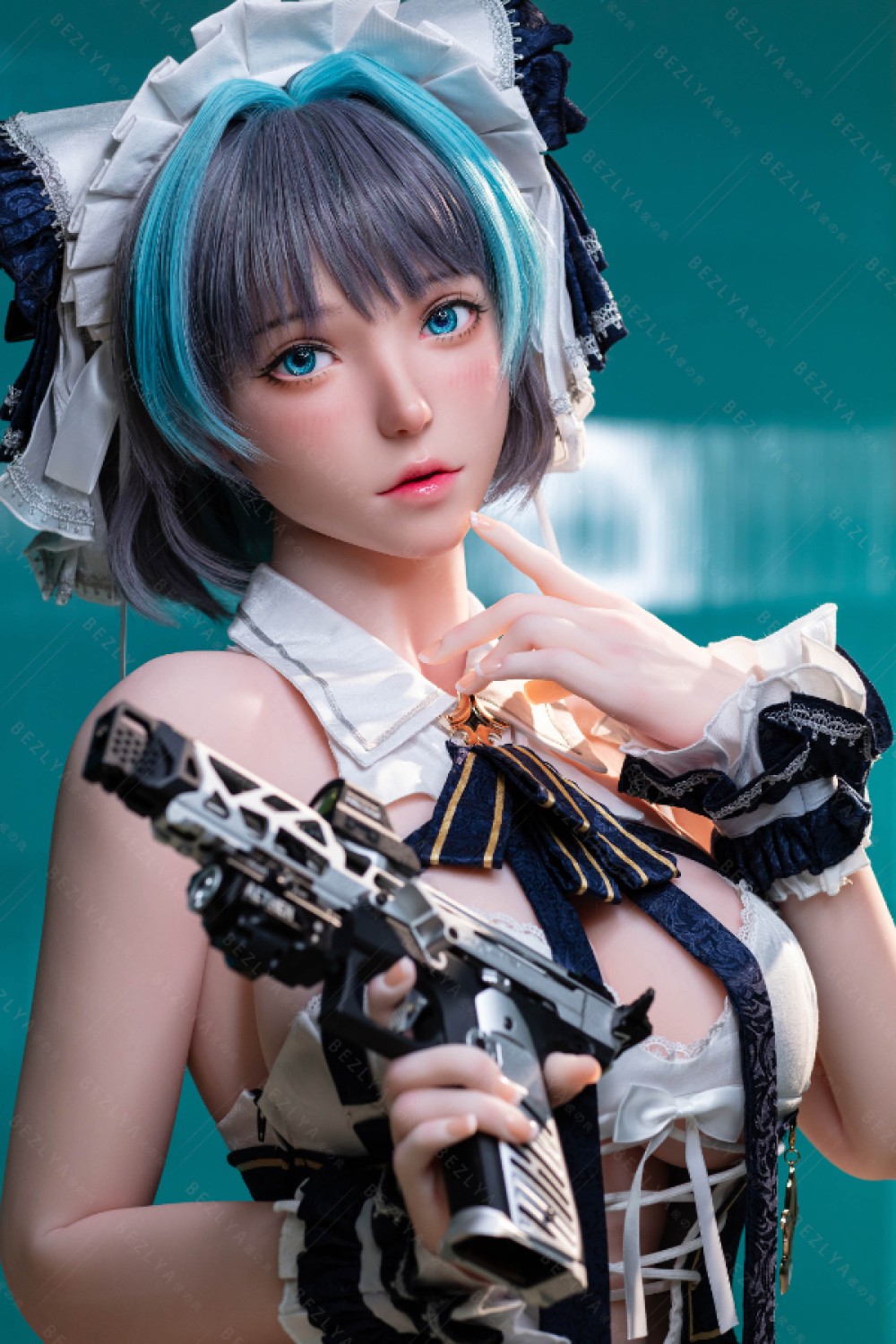 Bezlya doll 2.0 シリコンヘッド 妹系 ポチャリラブドール コスプレ ビオラ（チェシャ） 2番メイク 155cm M
