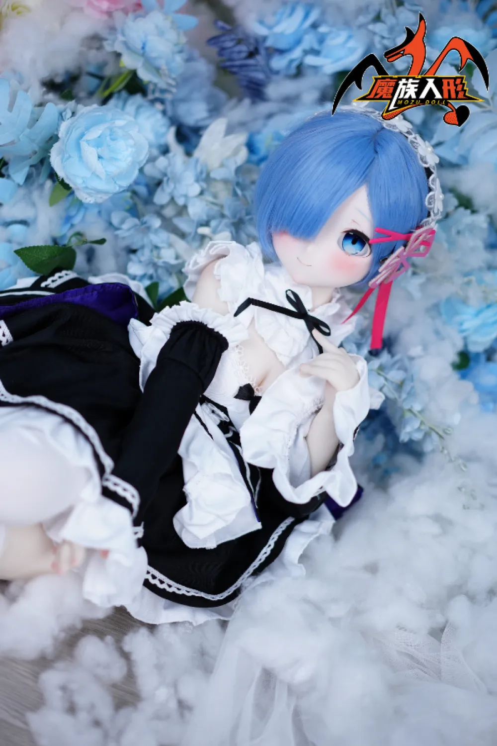 「写真衣装付き」 Mozu Doll 天真爛漫 アニメラブドール 85cm 蕾姆 Rem