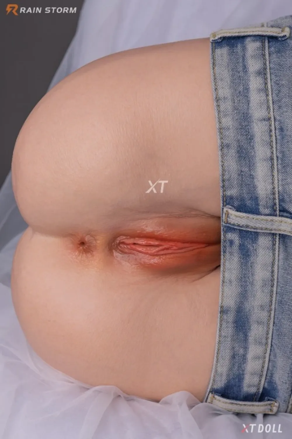 XT DOLL おしゃれな トルソー シリコン製 ゼロ逆突き膣付き 37cm