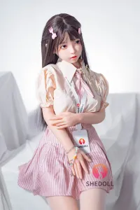 She Doll シリコンヘッド ボディ材質選択可能 眼鏡子ラブドール アイドルっぽい 顎機能追加可 洛小夕 148cm Dカップ