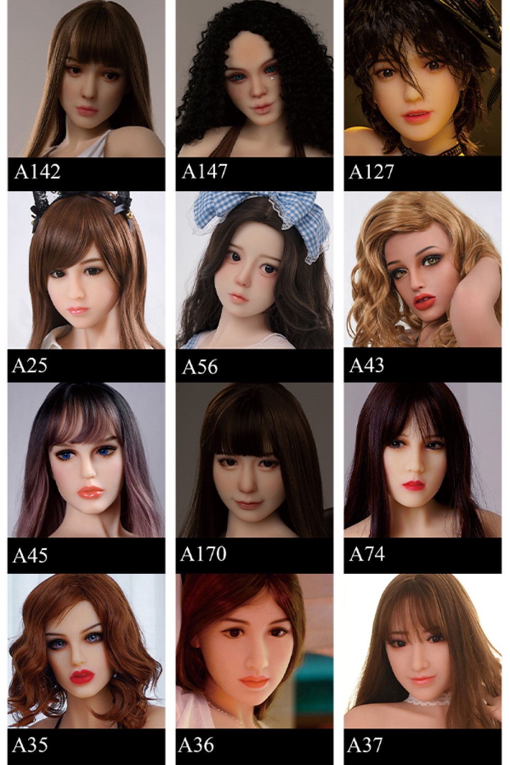 Zelex Dollヘッド単体ーTPE製（155-168cm適用）