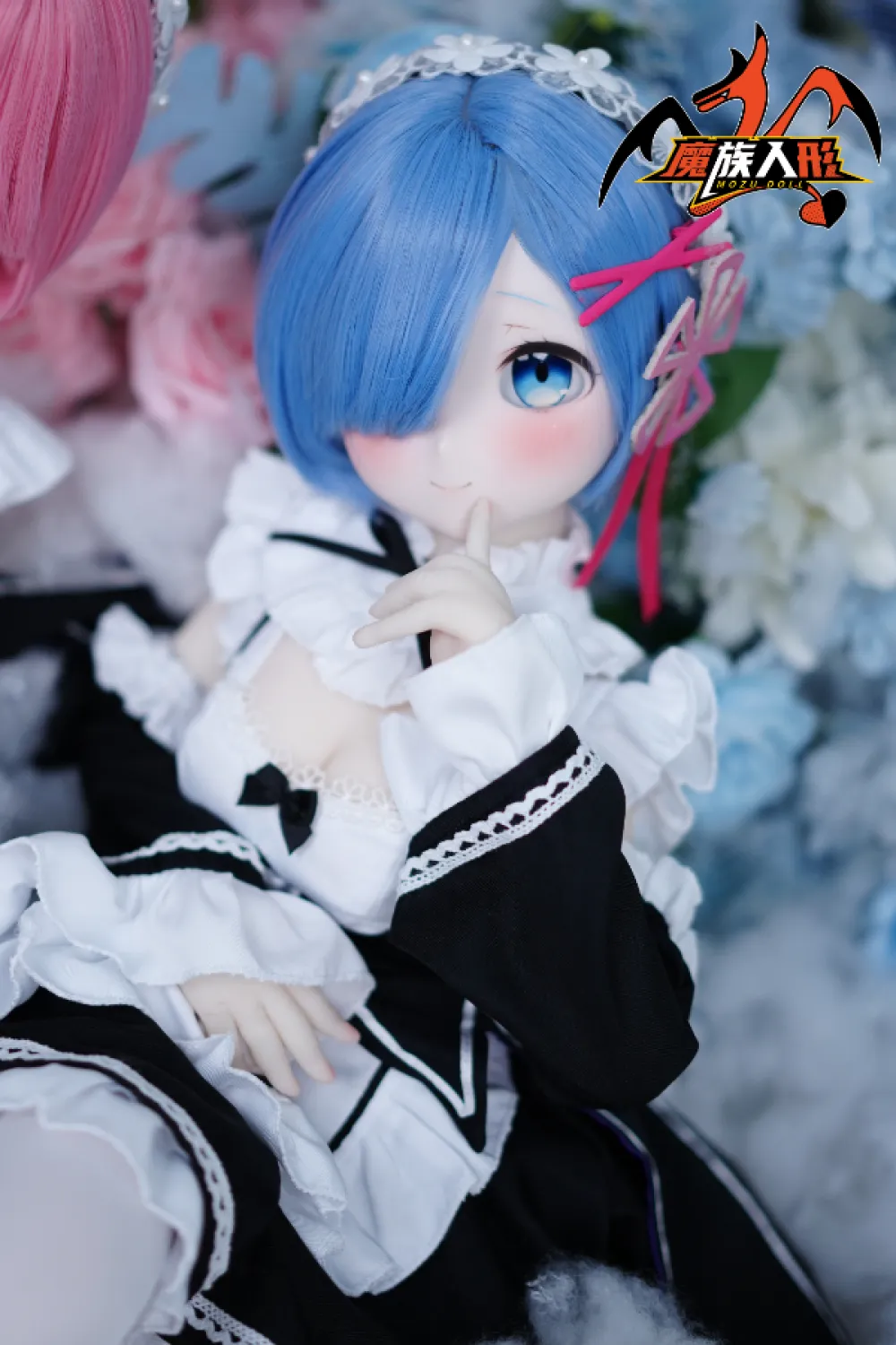 「写真衣装付き」 Mozu Doll 天真爛漫 アニメラブドール 85cm 蕾姆 Rem