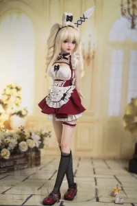 MLW Doll シリコン製 ロリィタ系 ミニラブドール 金髪ツインテール リタ 60cm #M1