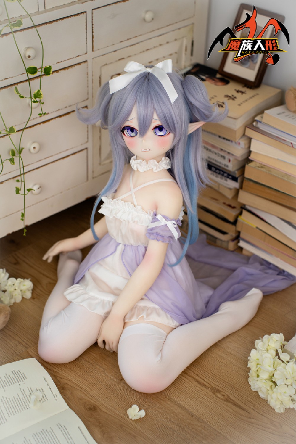 「写真衣装付き」 Mozu Doll SR エルフラブドール アニメ系 121cm 小胸 依依