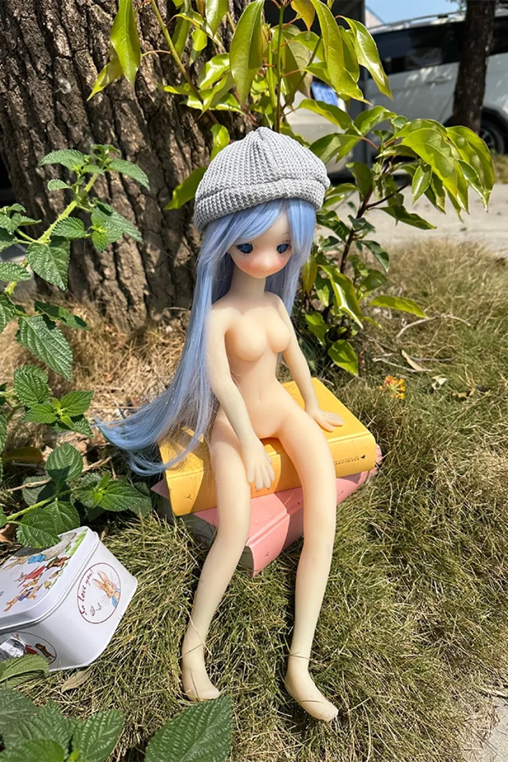 【レビュー&写真付き】Dimu Doll 青い髪の 小胸ラブドール ちはる 40cm