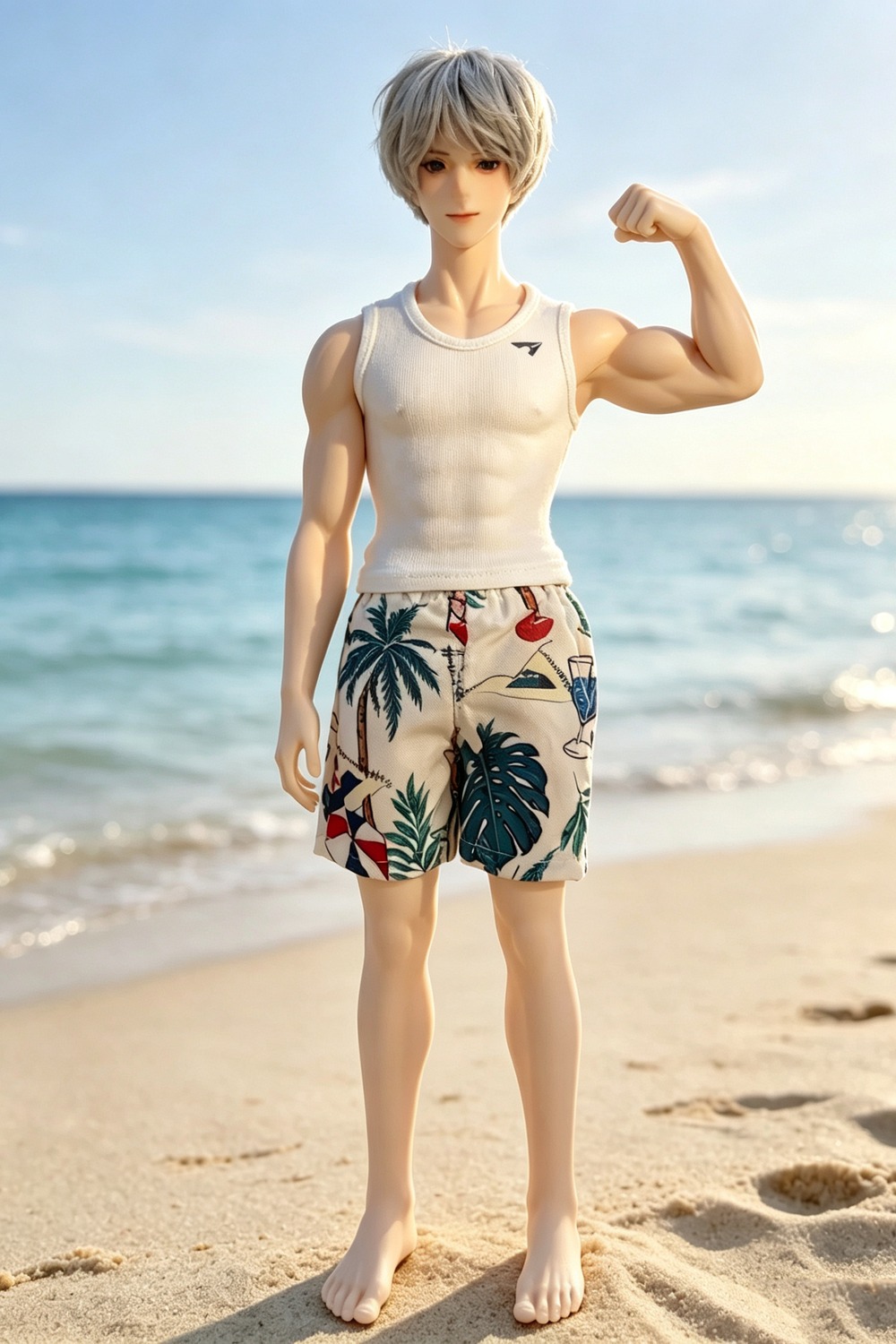 HC Doll 73cm PVCヘッド+シリコンボディ 男性ドール 日本人ラブドール