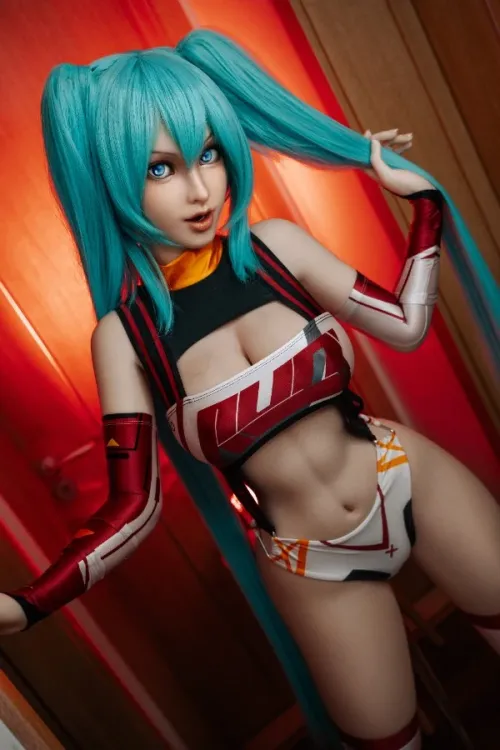 Orange in フルシリコン製 コスプレラブドール 美人 ミク 158cm C カップ #542