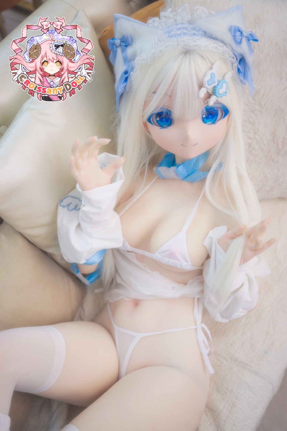 Croissant Doll 羊角社 PVCヘッド アニメスタイル デカールメイク 155cm P B01 電玩猫猫
