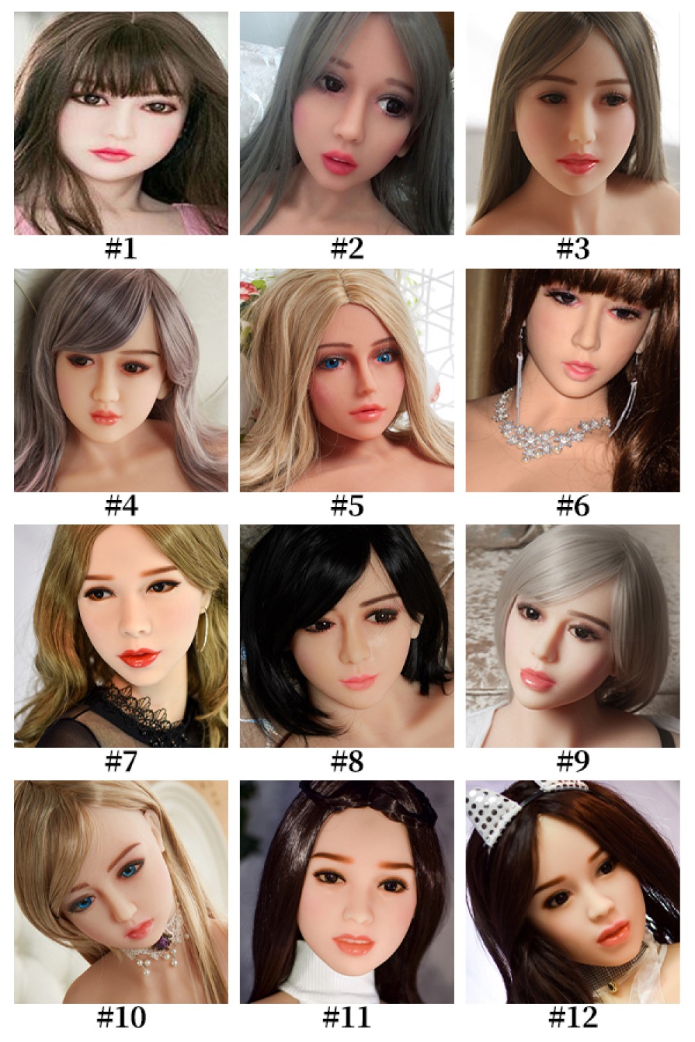 HR Doll ヘッド単体ーTPE製