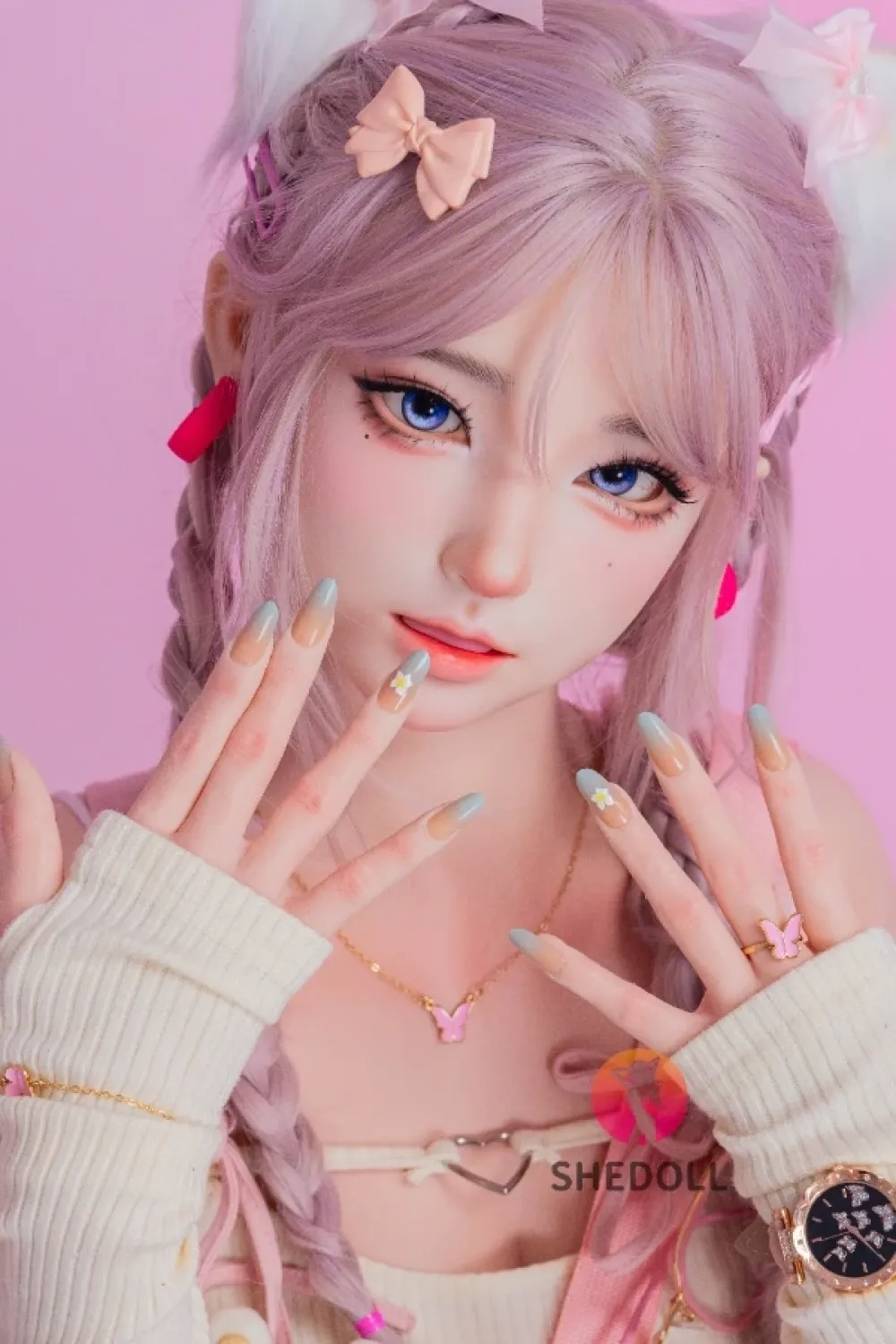 She Doll シリコンヘッド ボディ材質選択可能 ドーパミン系 天真爛漫ラブドール お茶目 可動式顎が対応可能 江小棠 168cm D カップ