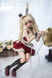 MLW Doll シリコン製 ロリィタ系 ミニラブドール 金髪ツインテール リタ 60cm #M1