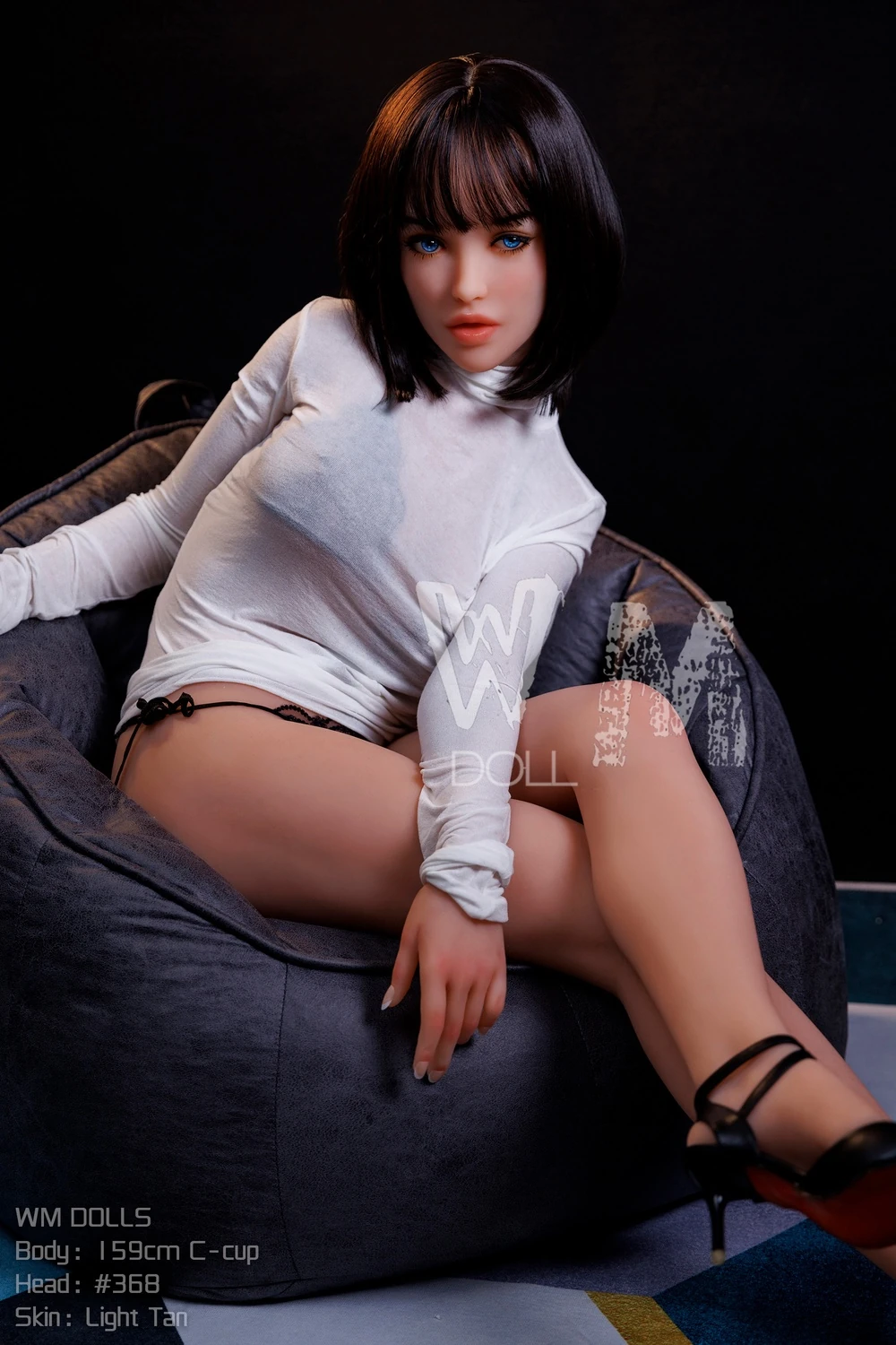 WM Dolls 159cm Ccup TPE ラブドール ＃368-メイク1 巨尻