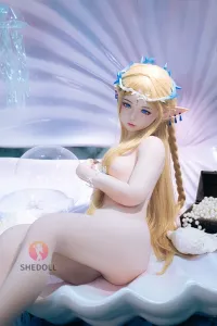 She Doll シリコンヘッド ボディ材質選択可能 コスプレ系 金髪ラブドール 鳴潮 可動式顎が対応可能 艾琳（COSカルテジア） 152cm A カップ