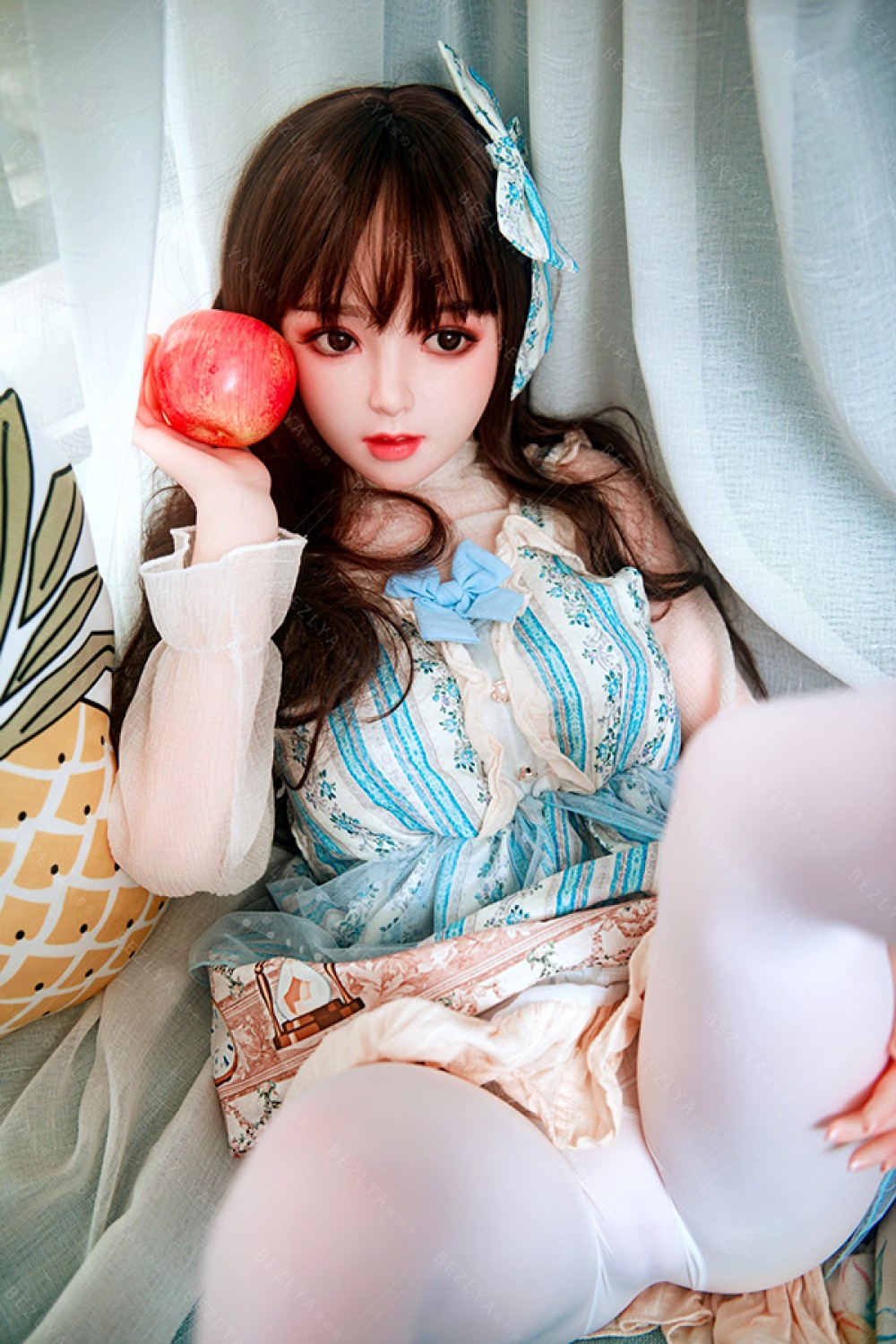 綺麗な純粋清楚系ドール シリコンヘッド ラブドール 鈴蘭 149cm