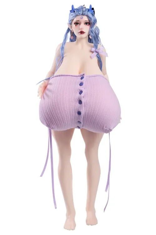 MRL DOLL シリコン製 アニメ顔 爆乳ラブドール 全身可動 龍霊 60cm