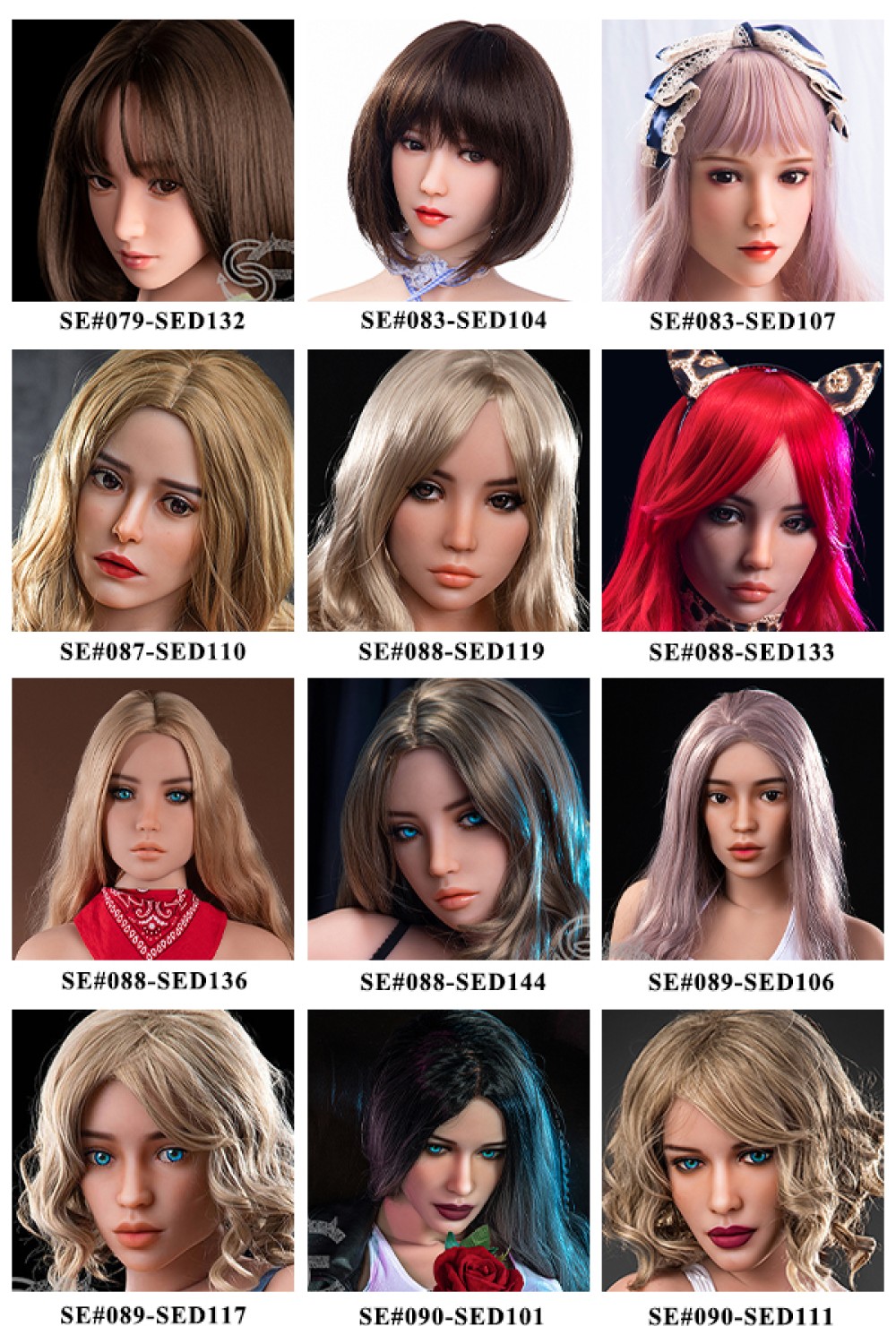 SE Doll ヘッド単体ーTPE製