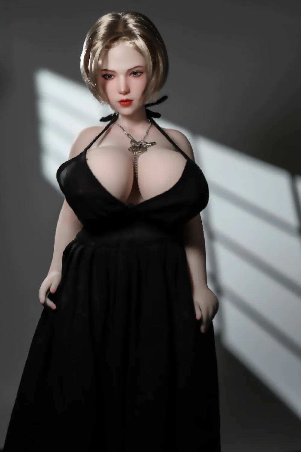 Climax Doll ボリューム満点 ラブドール フィギュア シリコンボデイ PVCヘッド Si60cm XL Chace(Cinnamon)