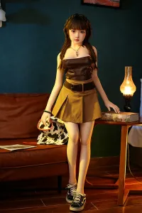 シリコンヘッド+TPE体 清楚系ドールラブドール 優しい子 采花 145cm