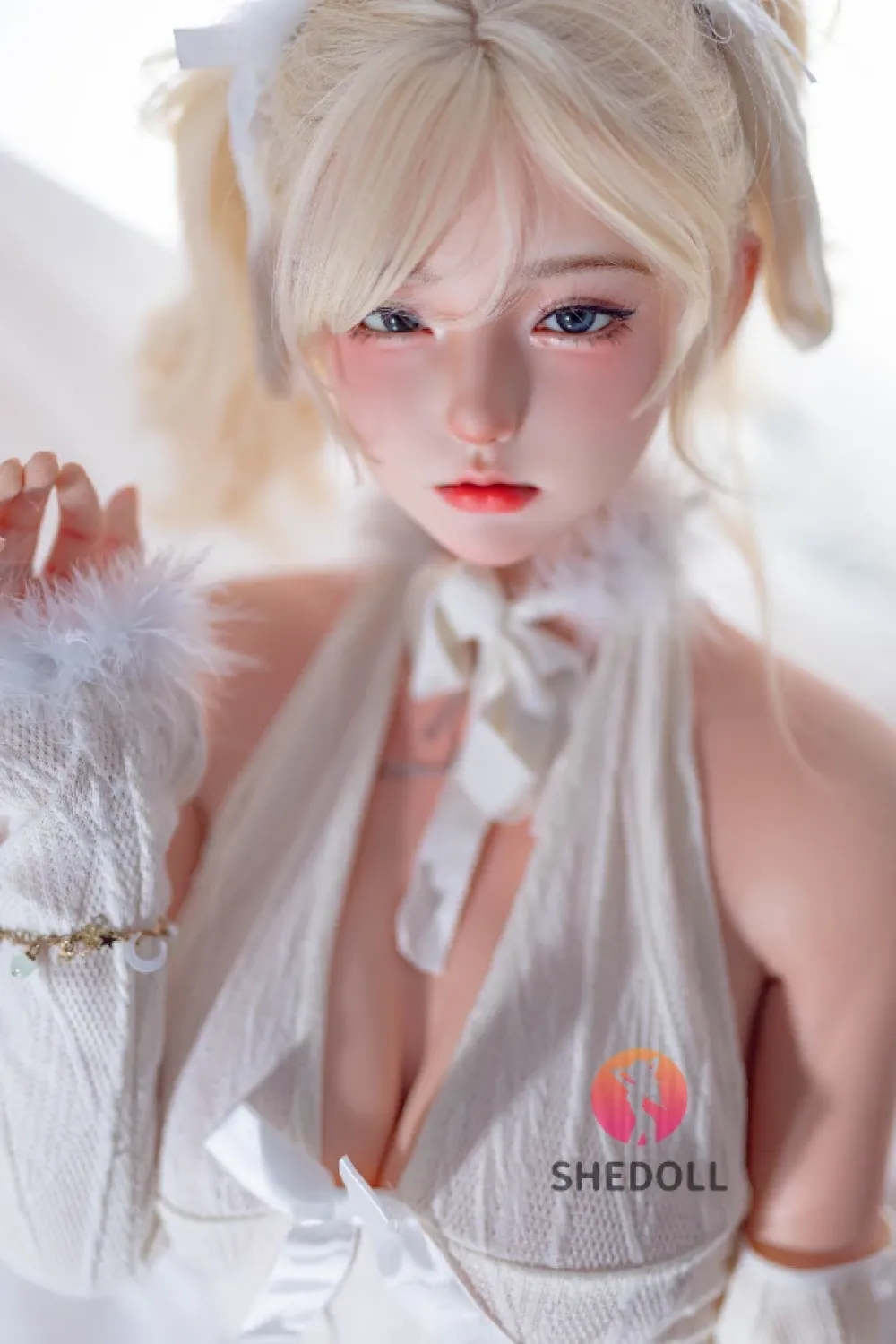 She Doll シリコンヘッド ボディ材質選択可能 金髪ダッチワイフ 天真爛漫 顎機能追加可能 江小婉 158cm Cカップ