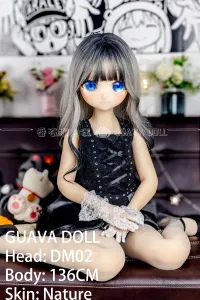 Guava Doll アニメラブドール 萌え DM02 手描きメイク ビニール製 PVC ヘッド 陽南 136cm