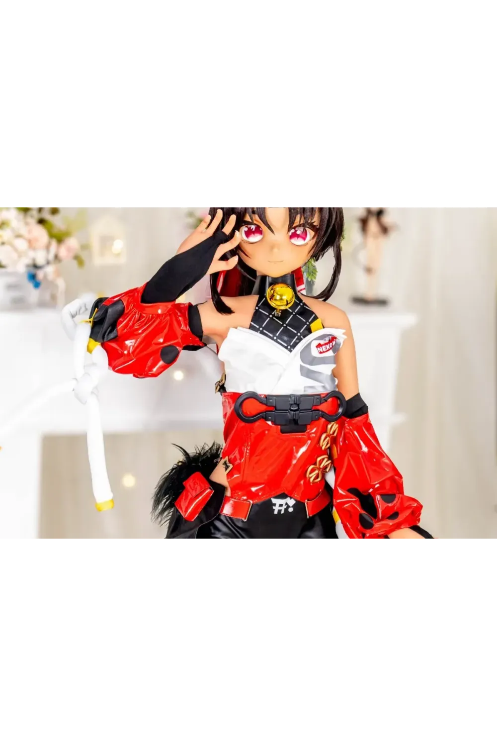 Guava Doll 143cm Bcup PVCヘッド+TPEボディ 小麦色143+DM02 貧乳ラブドール