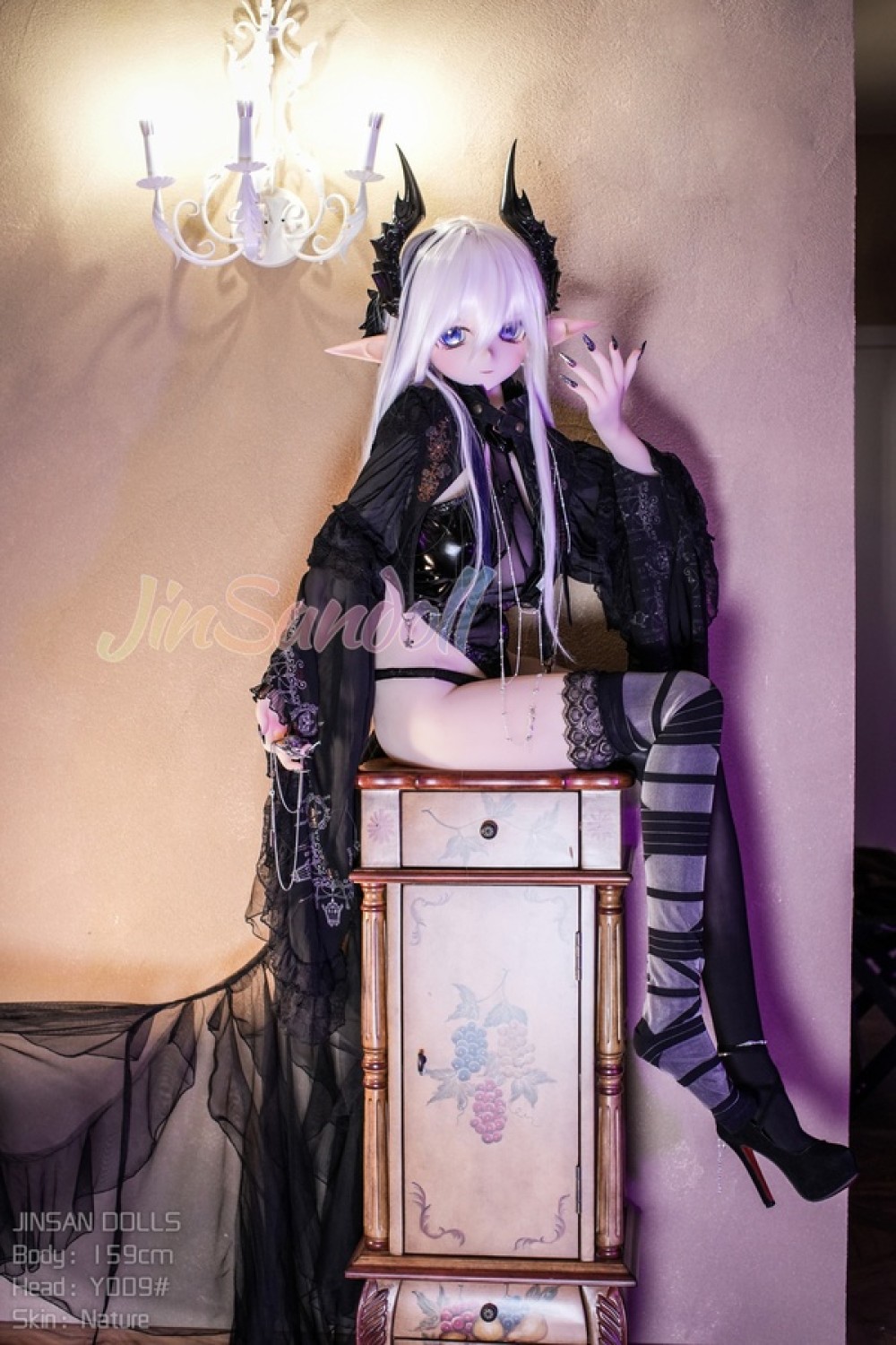 WM DOLL エルフ耳 TPEボデイ PVCヘッド アニメドール 魔界の姫君 玲瓏 159cm Y#009