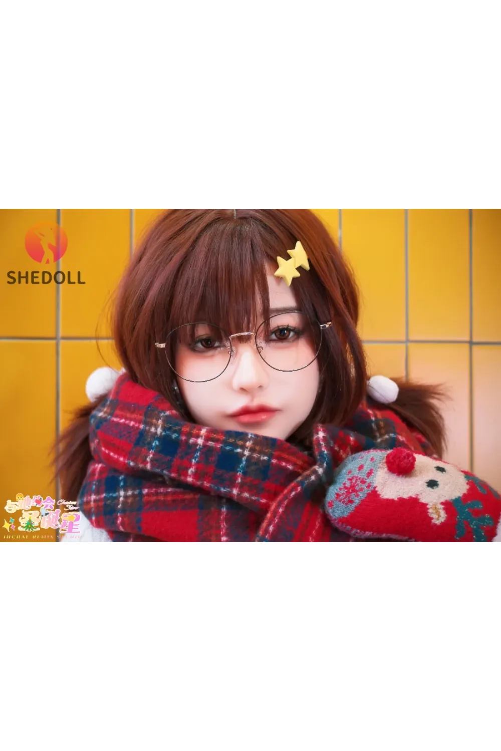 She Doll シリコンヘッド ボディ材質選択可能 クリスマス風ダッチワイフ 美人 顎機能追加可 苏星冉 158cm Cカップ