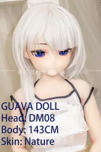 Guava Doll アニメ 顔 ラブドール 手描きメイク ビニール製（PVC）ヘッド 143cm DM02 世奈