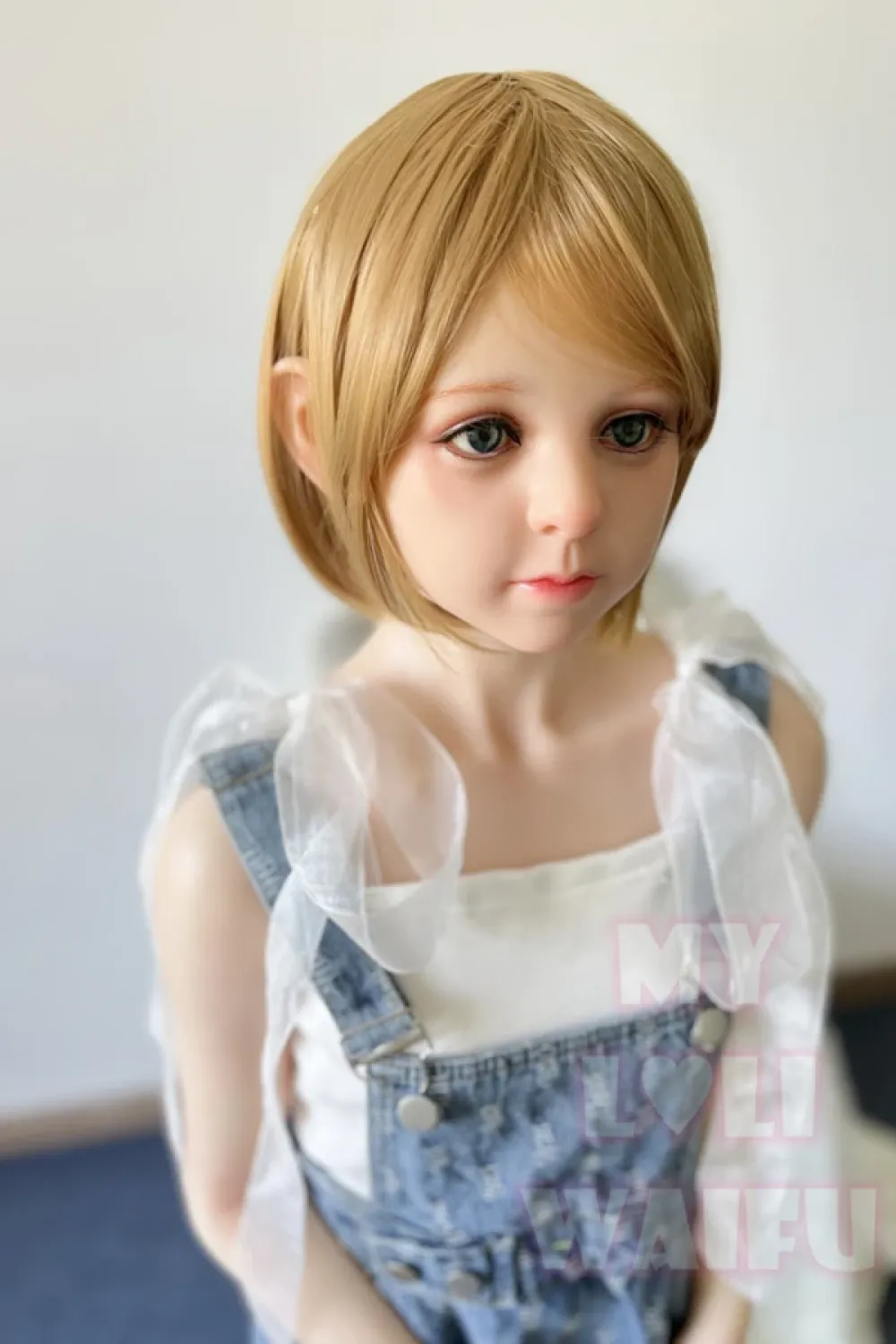 MLW DOLL シリコン製 妹系 金髪ラブドール 無邪気 アリス 138cm AA カップ #54