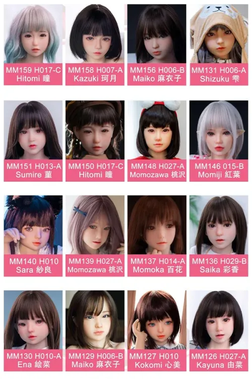 Momo Doll ヘッド単体ーTPE製（128-138cm適用）