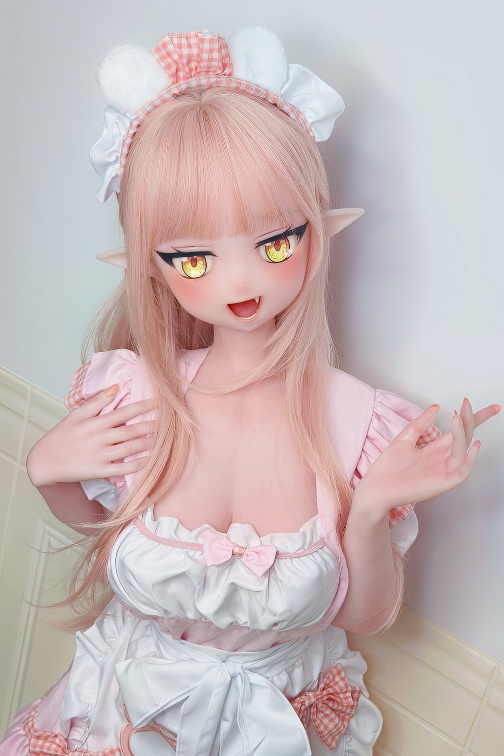 ElsaBabe Doll 140cm Mcup シリコン M Pink AHR026 Momoi Nozomi-Fingertip Game 天使系