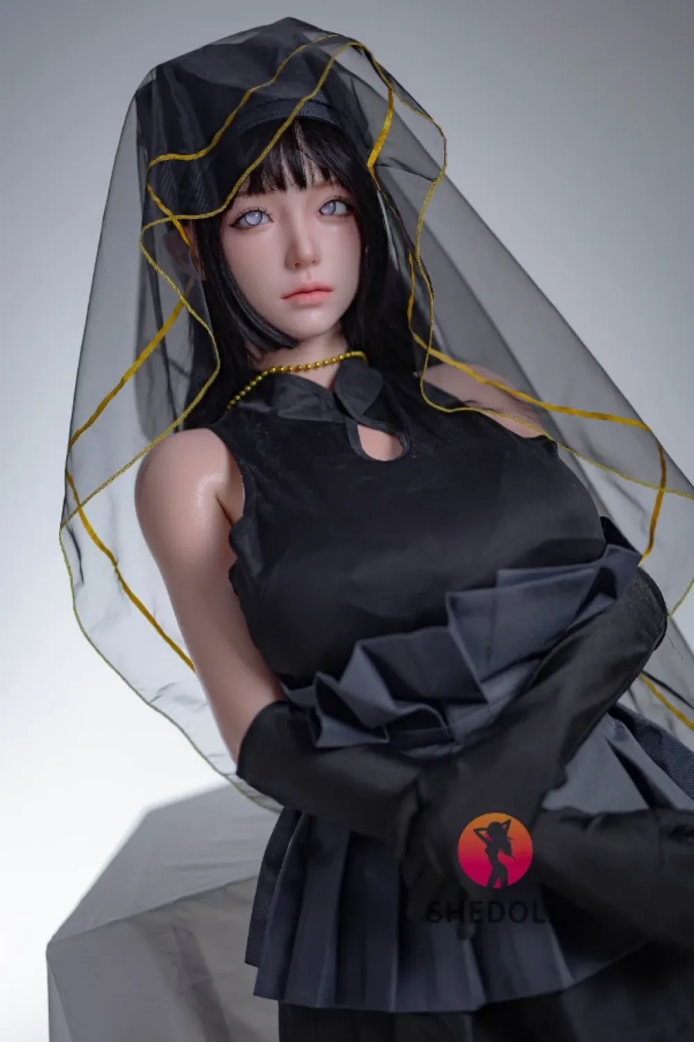 She Doll シリコンヘッド ボディ材質選択可能 コスプレラブドール アイドルっぽい 可動式顎が対応可能 楚玥（COS日向）163cm Hカップ