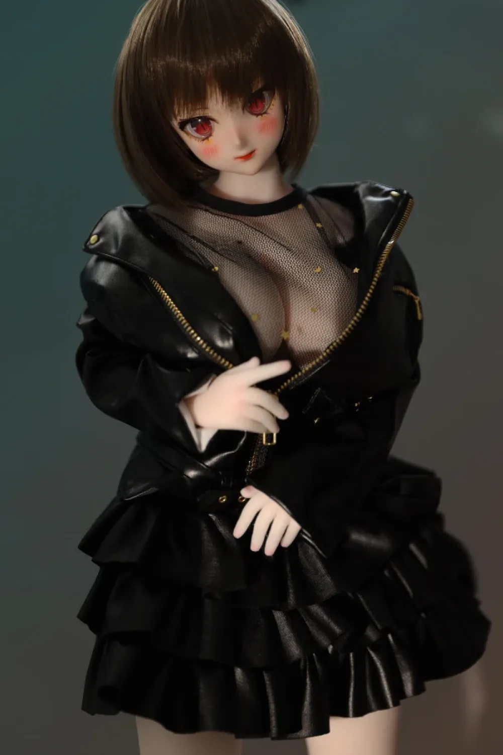 Climax Doll 弾力満点 ラブドール フィギュア シリコンボデイ PVCヘッド J60cmP Zella(White)