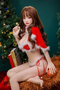 シリコンヘッド + TPE 体 クリスマス ラブドール 無邪気 ゆか 148cm