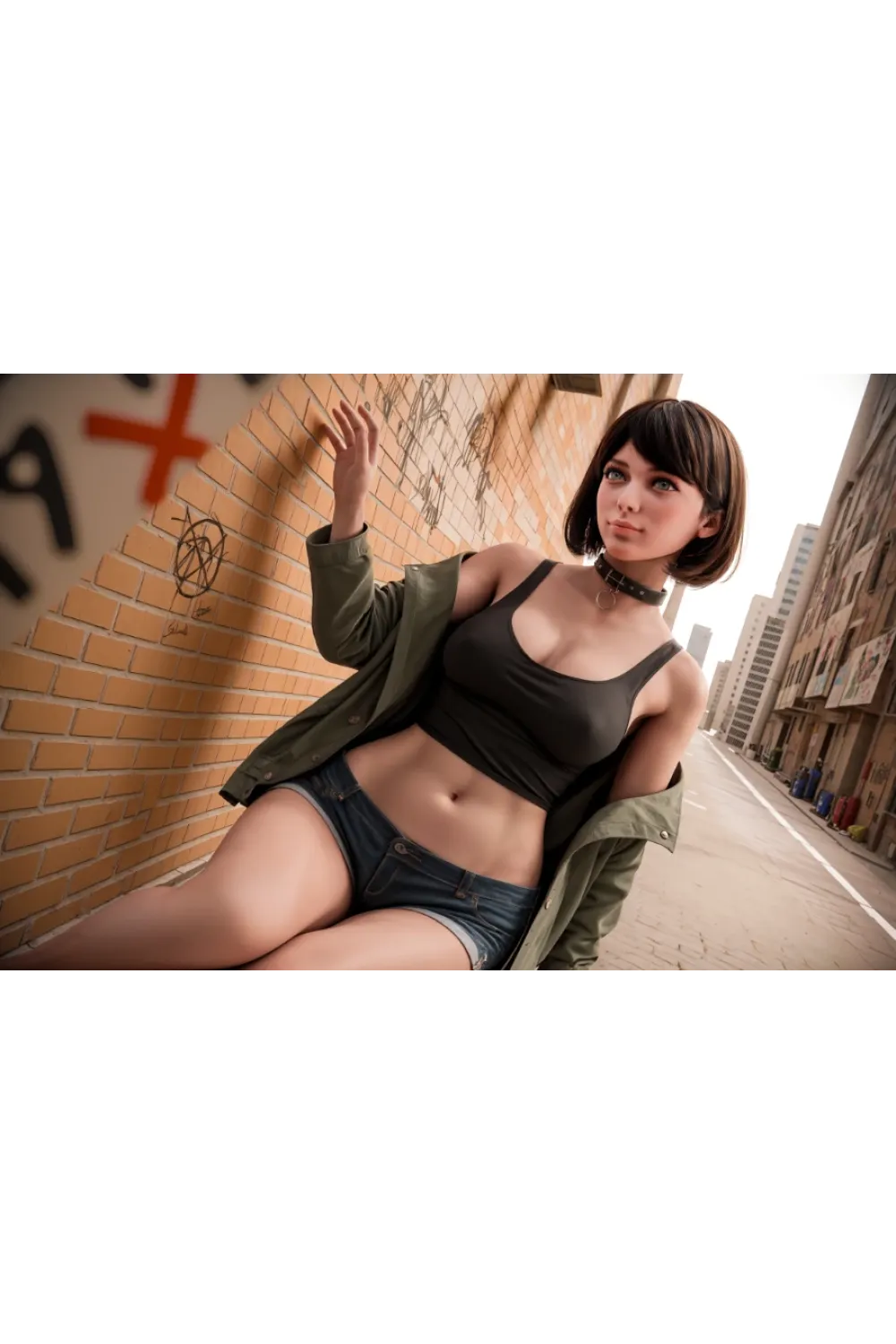 Aibei Doll シリコンヘッド クール系ダッチワイフ 美人 Hanna 151cm #AB17