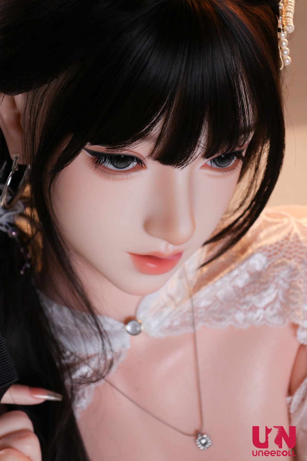 UNeedoll 165cm Dカップ 昭阳（Zhaoyang）ヘッド メイク① 精緻メイク仕様＋カスタマイズアイ フルシリコン製 清楚系ラブドール