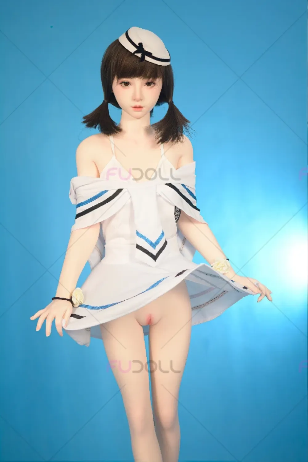 FU Doll シリコンヘッド 萌え系 天真爛漫ラブドール 大人しい 桜桃 135cm AA カップ #YF008
