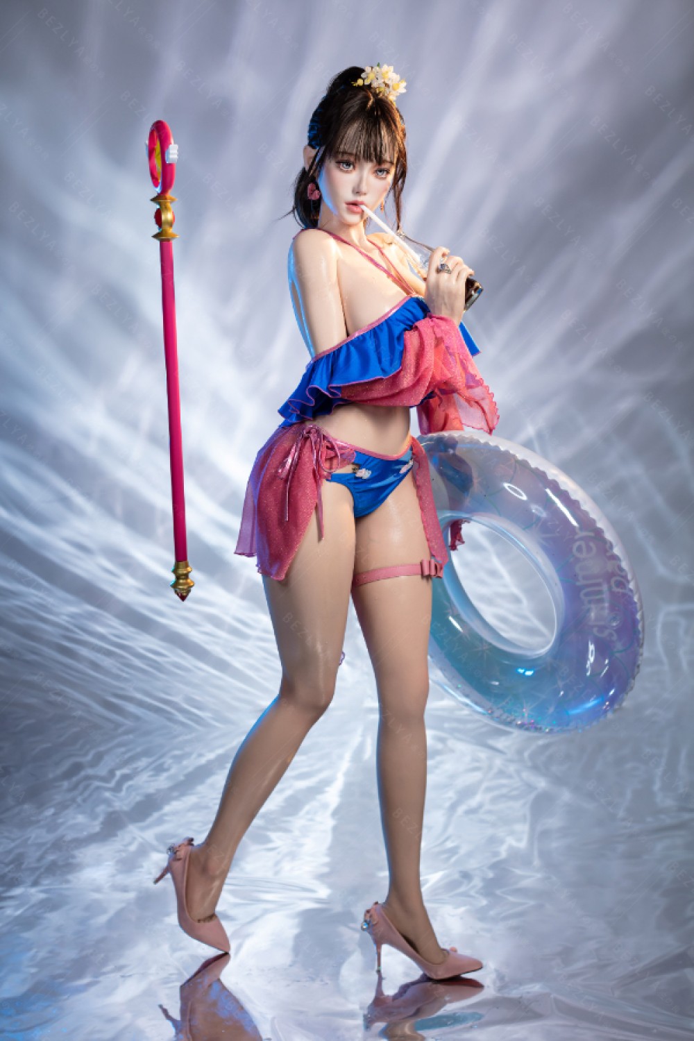 Aitia doll シリコン製 コスプレ系 水着ラブドール 魔法少女 0353 ROS口付き 睡蓮 2番メイク 2.2CF 155cmM